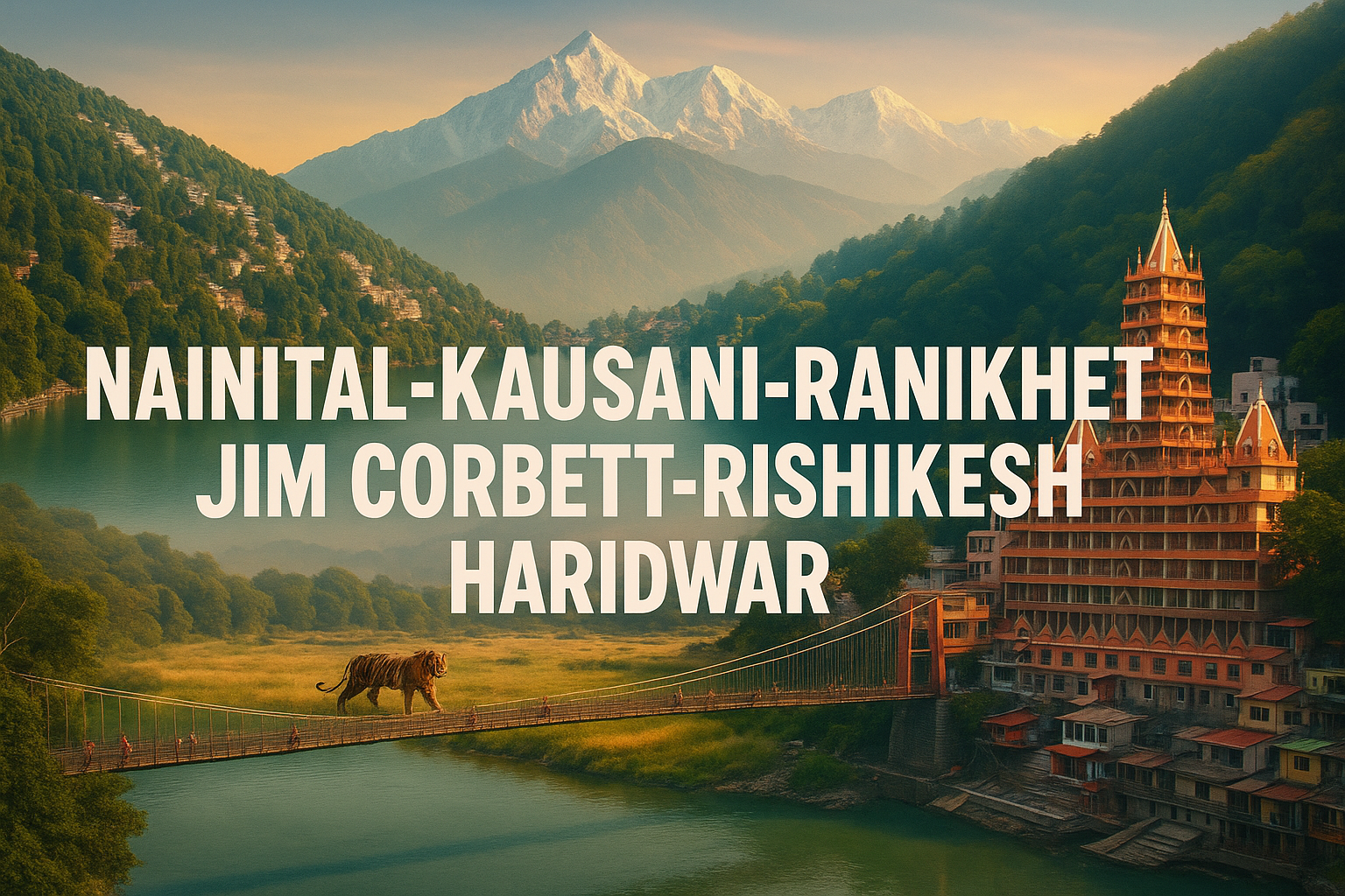 Nainital-Kausani-Ranikhet-JimCorbett-Rishikesh Haridwar