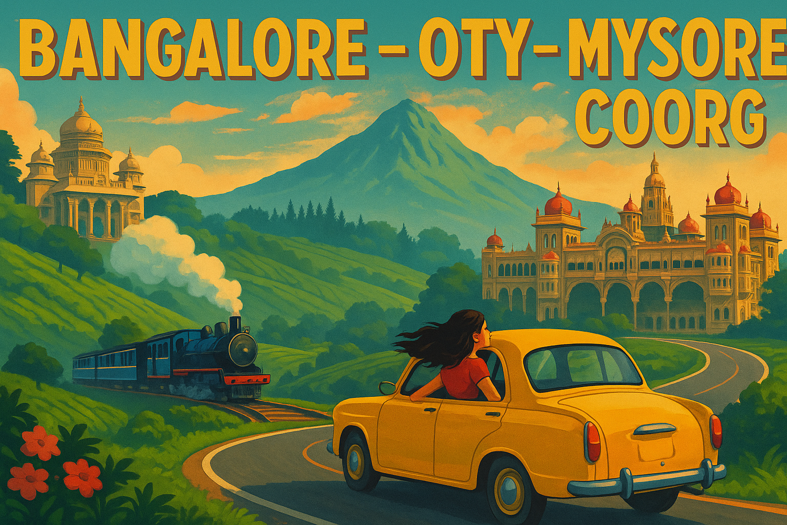  Bangalore – Ooty – Mysore – Coorg